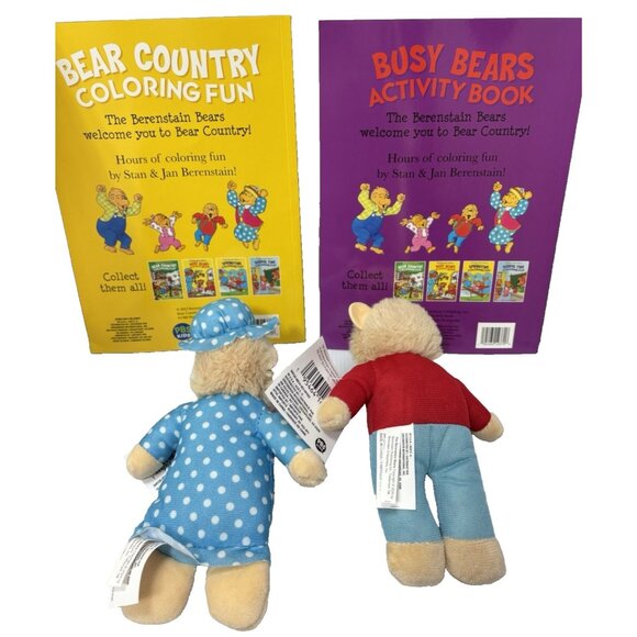 The Berenstain Bears Activity Books with Mama & Brother Plush Set Kids Bundle - Picture 9 of 13